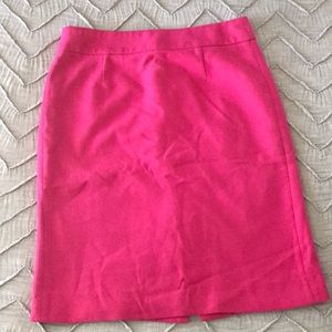 Jcrew hot pink pencil skirt